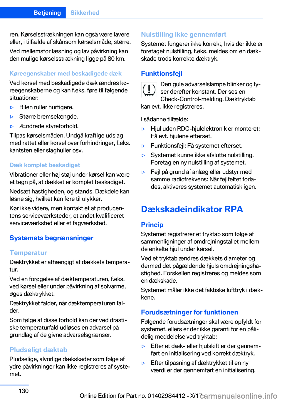 BMW 4 SERIES COUPE 2018  InstruktionsbØger (in Danish) �r�e�n�.� �K�
