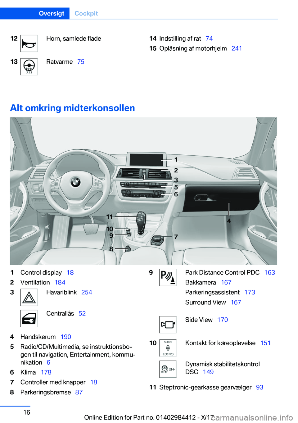 BMW 4 SERIES COUPE 2018  InstruktionsbØger (in Danish) �1�2�H�o�r�n�,� �s�a�m�l�e�d�e� �f�l�a�d�e�1�3�R�a�t�v�a�r�m�e\_�7�5�1�4�I�n�d�s�t�i�l�l�i�n�g� �a�f� �r�a�t\_ �7�4�1�5�O�p�l�å�s�n�i�n�g� �a�f� �m�o�t�o�r�h�j�e�l�m\_ �2�4�1
�A�l�t��o�m�k�r�i