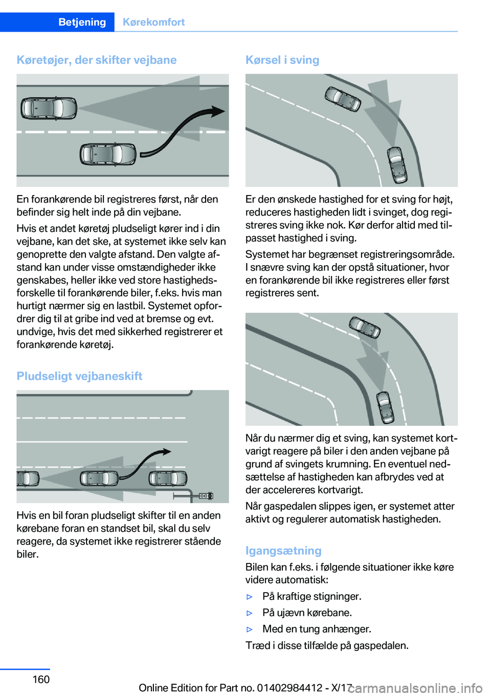 BMW 4 SERIES COUPE 2018  InstruktionsbØger (in Danish) �K�