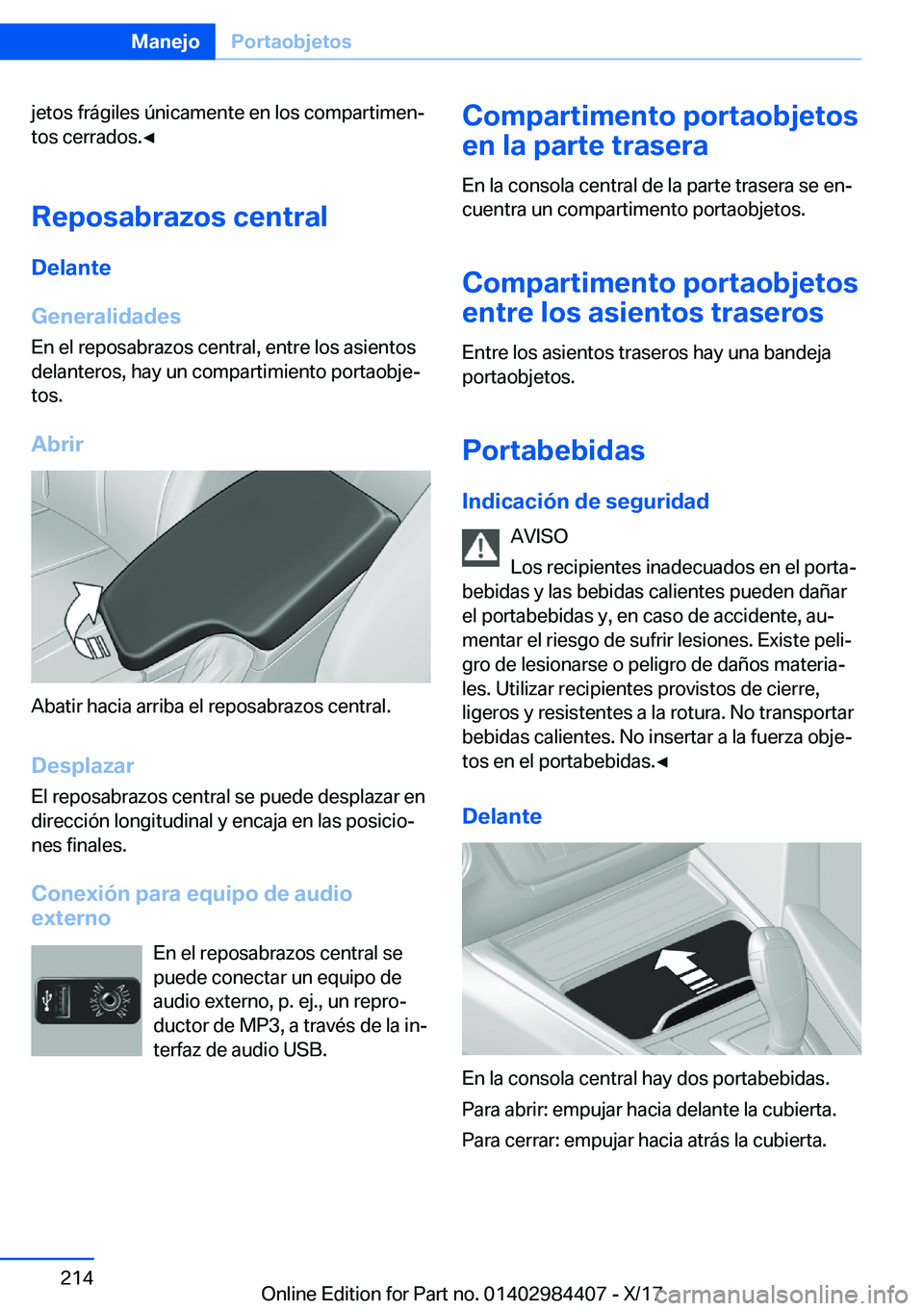 BMW 4 SERIES COUPE 2018  Manuales de Empleo (in Spanish) �j�e�t�o�s� �f�r�