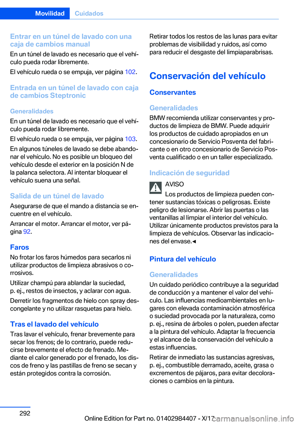 BMW 4 SERIES COUPE 2018  Manuales de Empleo (in Spanish) �E�n�t�r�a�r��e�n��u�n��t�