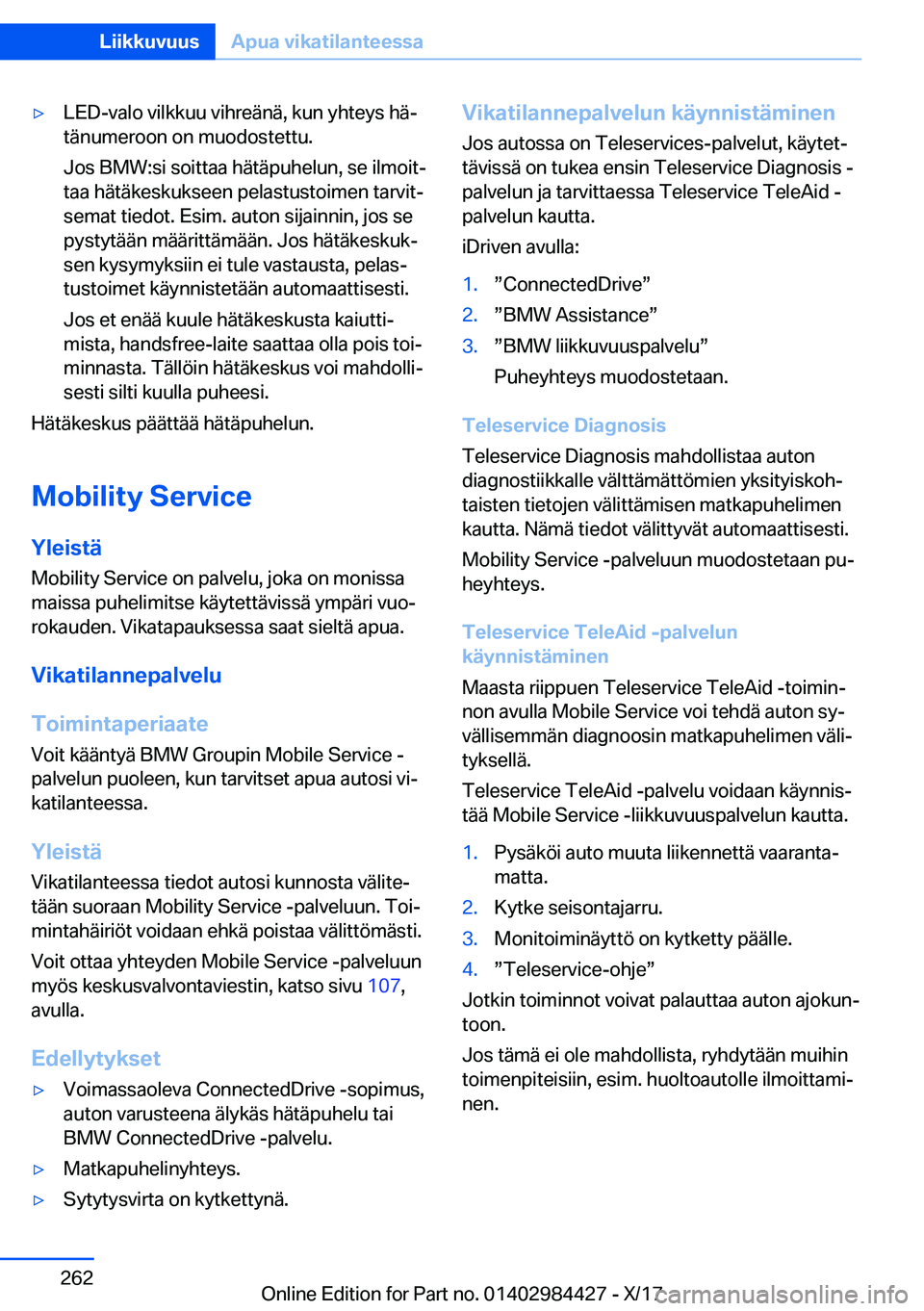 BMW 4 SERIES COUPE 2018  Omistajan Käsikirja (in Finnish) 'y�L�E�D�-�v�a�l�o� �v�i�l�k�k�u�u� �v�i�h�r�e�