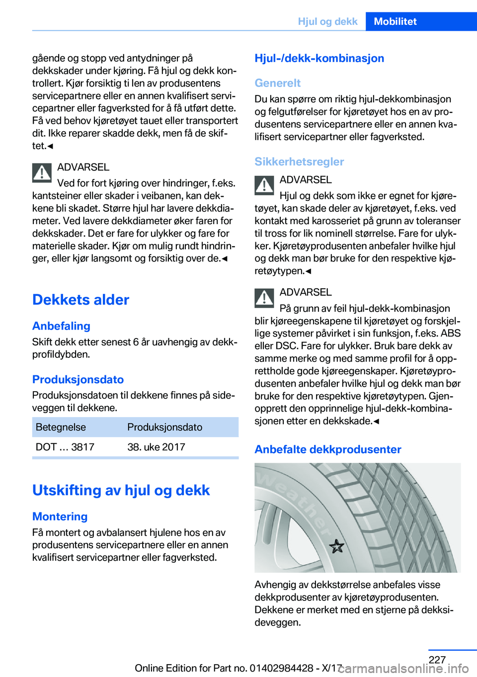BMW 4 SERIES COUPE 2018  InstruksjonsbØker (in Norwegian) �g�å�e�n�d�e� �o�g� �s�t�o�p�p� �v�e�d� �a�n�t�y�d�n�i�n�g�e�r� �p�å
�d�e�k�k�s�k�a�d�e�r� �u�n�d�e�r� �k�j�