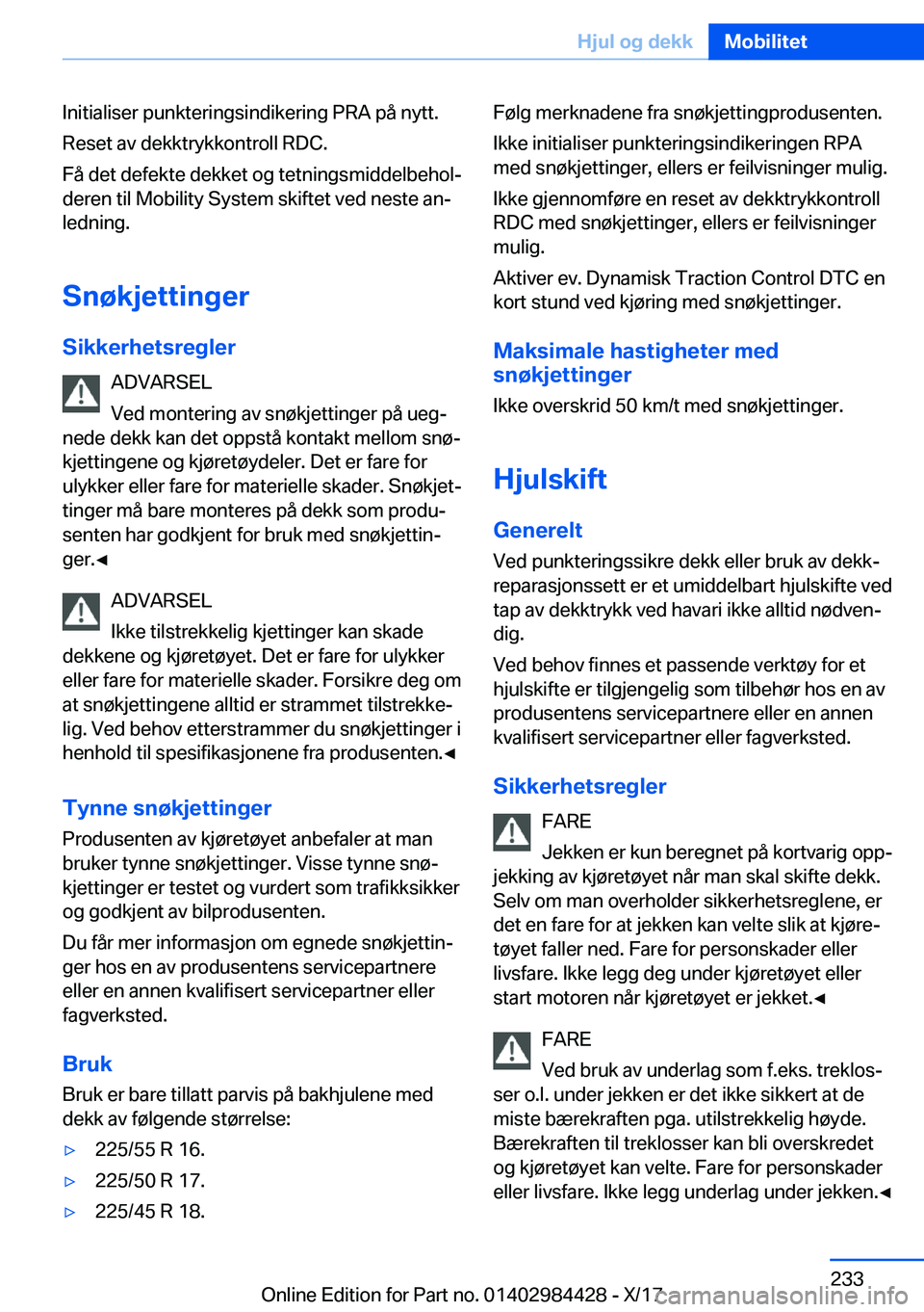 BMW 4 SERIES COUPE 2018  InstruksjonsbØker (in Norwegian) �I�n�i�t�i�a�l�i�s�e�r� �p�u�n�k�t�e�r�i�n�g�s�i�n�d�i�k�e�r�i�n�g� �P�R�A� �p�å� �n�y�t�t�.
�R�e�s�e�t� �a�v� �d�e�k�k�t�r�y�k�k�o�n�t�r�o�l�l� �R�D�C�.
�F�å� �d�e�t� �d�e�f�e�k�t�e� �d�e�k�k�e�t� 