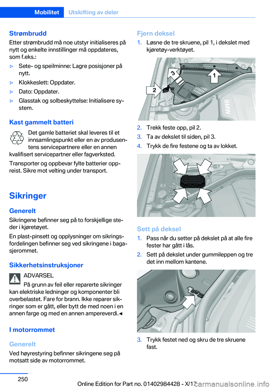 BMW 4 SERIES COUPE 2018  InstruksjonsbØker (in Norwegian) �S�t�r�