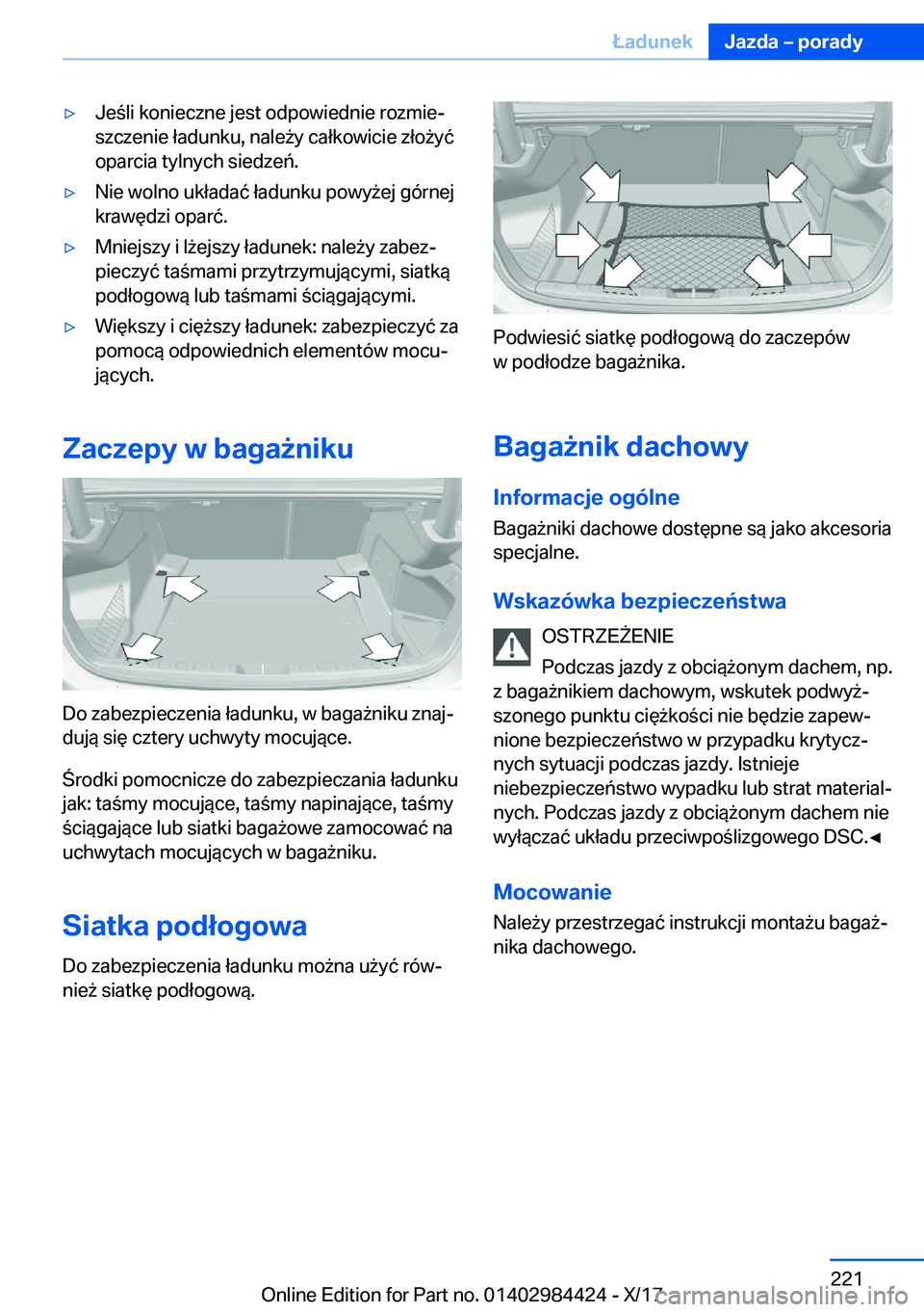 BMW 4 SERIES COUPE 2018  Instrukcja obsługi (in Polish) 'y�J�e �l�i� �k�o�n�i�e�c�z�n�e� �j�e�s�t� �o�d�p�o�w�i�e�d�n�i�e� �r�o�z�m�i�ej
�s�z�c�z�e�n�i�e� �ł�a�d�u�n�k�u�,� �n�a�l�e 9�y� �c�a�ł�k�o�w�i�c�i�e� �z�ł�o 9�y�