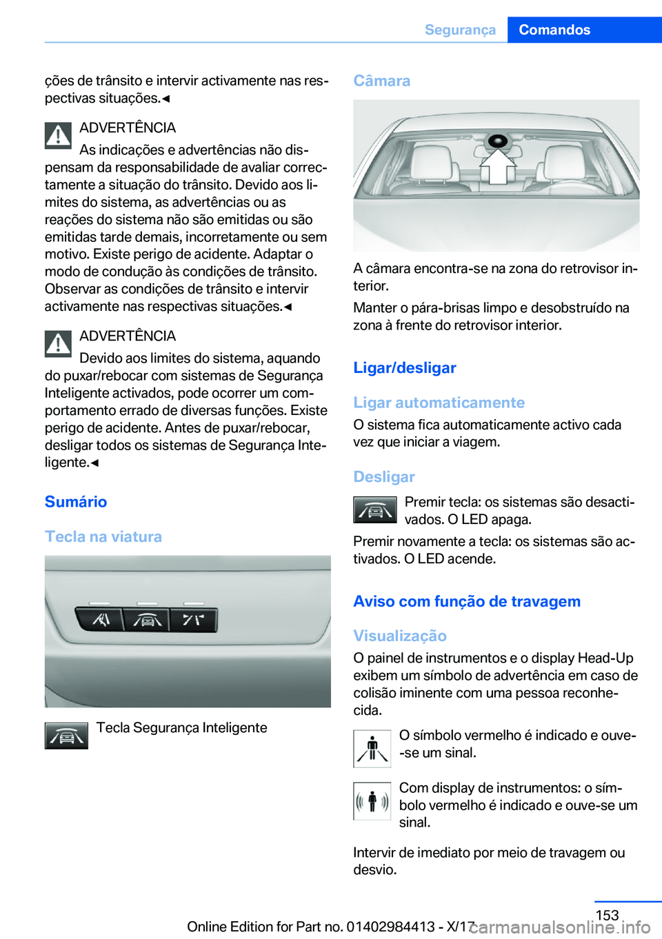 BMW 4 SERIES COUPE 2018  Manual do condutor (in Portuguese) �