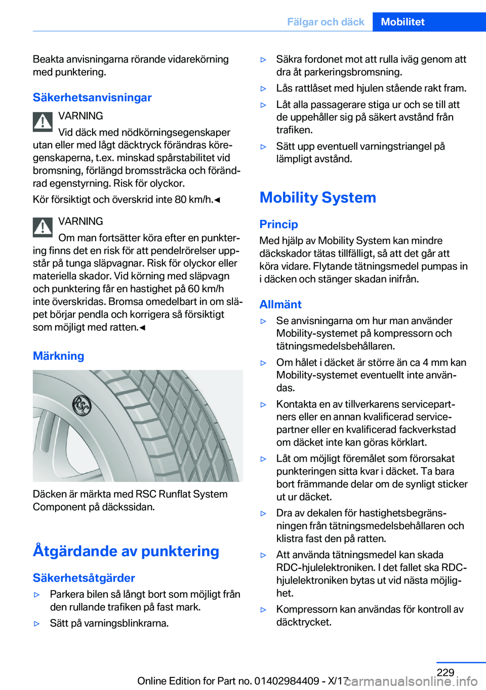 BMW 4 SERIES COUPE 2018  InstruktionsbÖcker (in Swedish) �B�e�a�k�t�a� �a�n�v�i�s�n�i�n�g�a�r�n�a� �r�