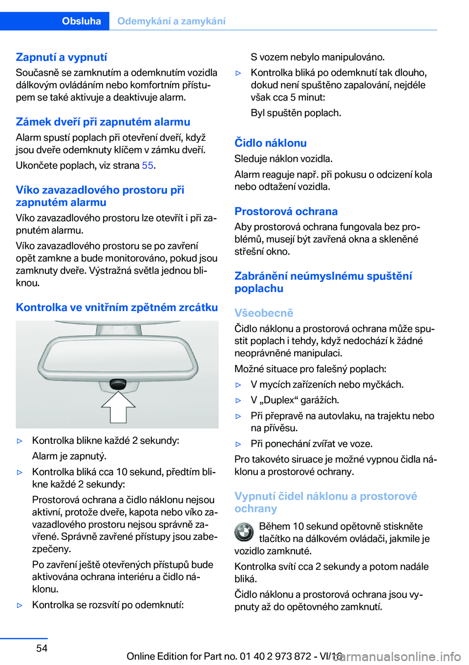BMW 4 SERIES COUPE 2017  Návod na použití (in Czech) �Z�a�p�n�u�t�