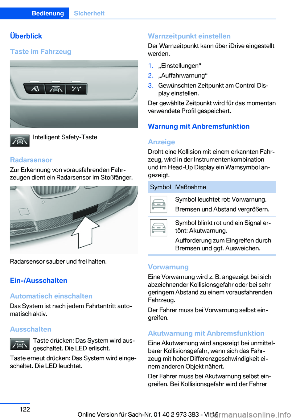 BMW 4 SERIES COUPE 2017  Betriebsanleitungen (in German) �