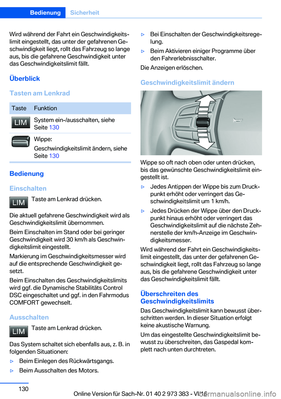 BMW 4 SERIES COUPE 2017  Betriebsanleitungen (in German) �W�i�r�d� �w�