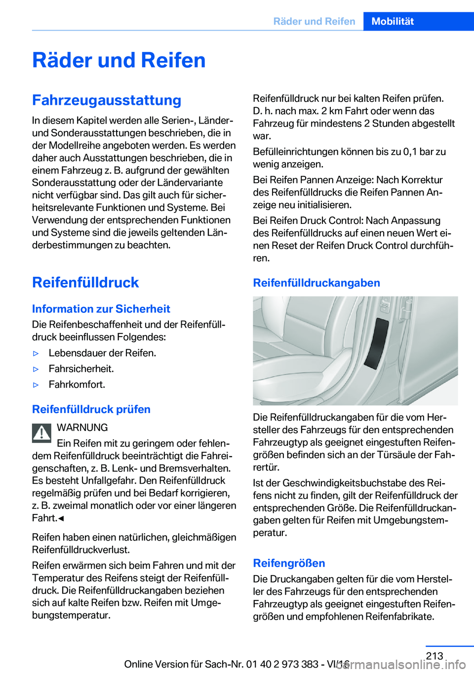 BMW 4 SERIES COUPE 2017  Betriebsanleitungen (in German) �R�