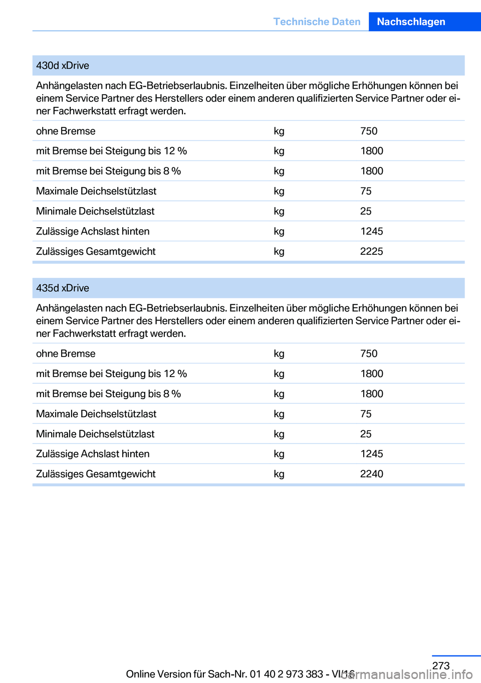BMW 4 SERIES COUPE 2017  Betriebsanleitungen (in German) �4�3�0�d� �x�D�r�i�v�e�A�n�h�