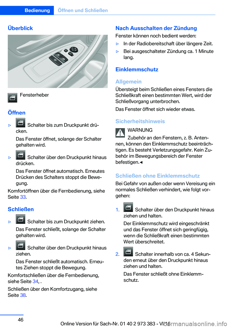BMW 4 SERIES COUPE 2017  Betriebsanleitungen (in German) �