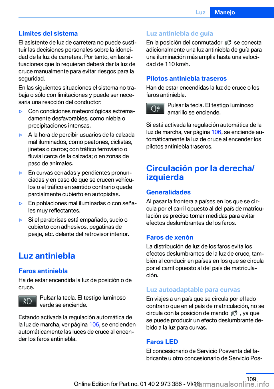 BMW 4 SERIES COUPE 2017  Manuales de Empleo (in Spanish) �L�