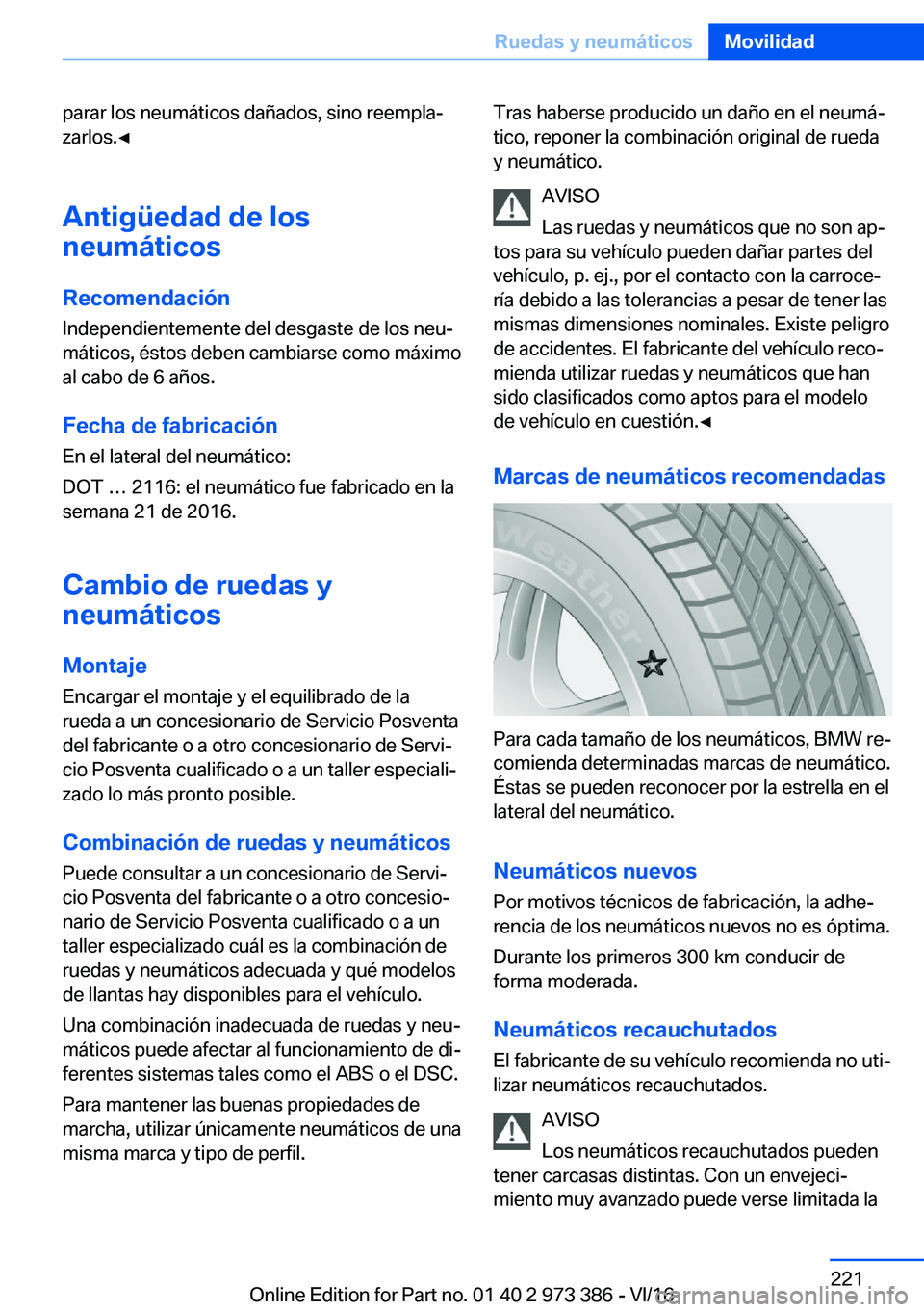 BMW 4 SERIES COUPE 2017  Manuales de Empleo (in Spanish) �p�a�r�a�r� �l�o�s� �n�e�u�m�