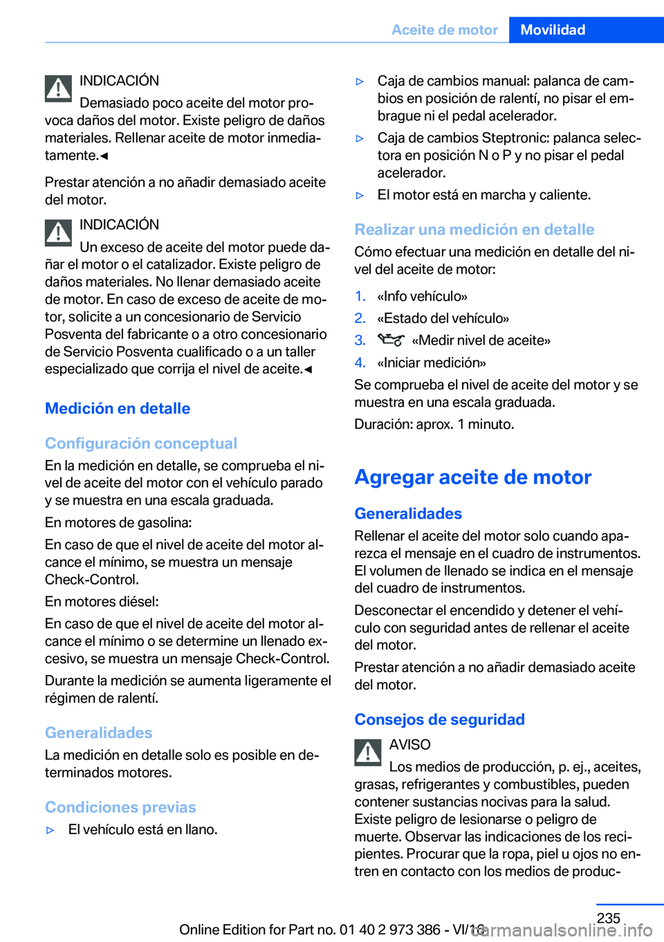 BMW 4 SERIES COUPE 2017  Manuales de Empleo (in Spanish) �I�N�D�I�C�A�C�I�