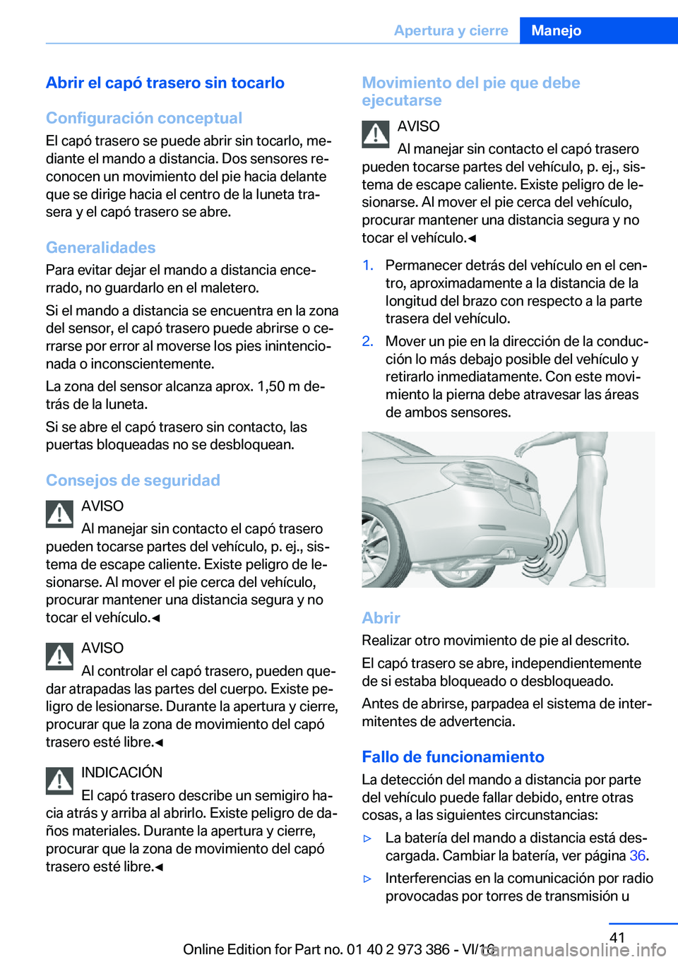 BMW 4 SERIES COUPE 2017  Manuales de Empleo (in Spanish) �A�b�r�i�r��e�l��c�a�p�