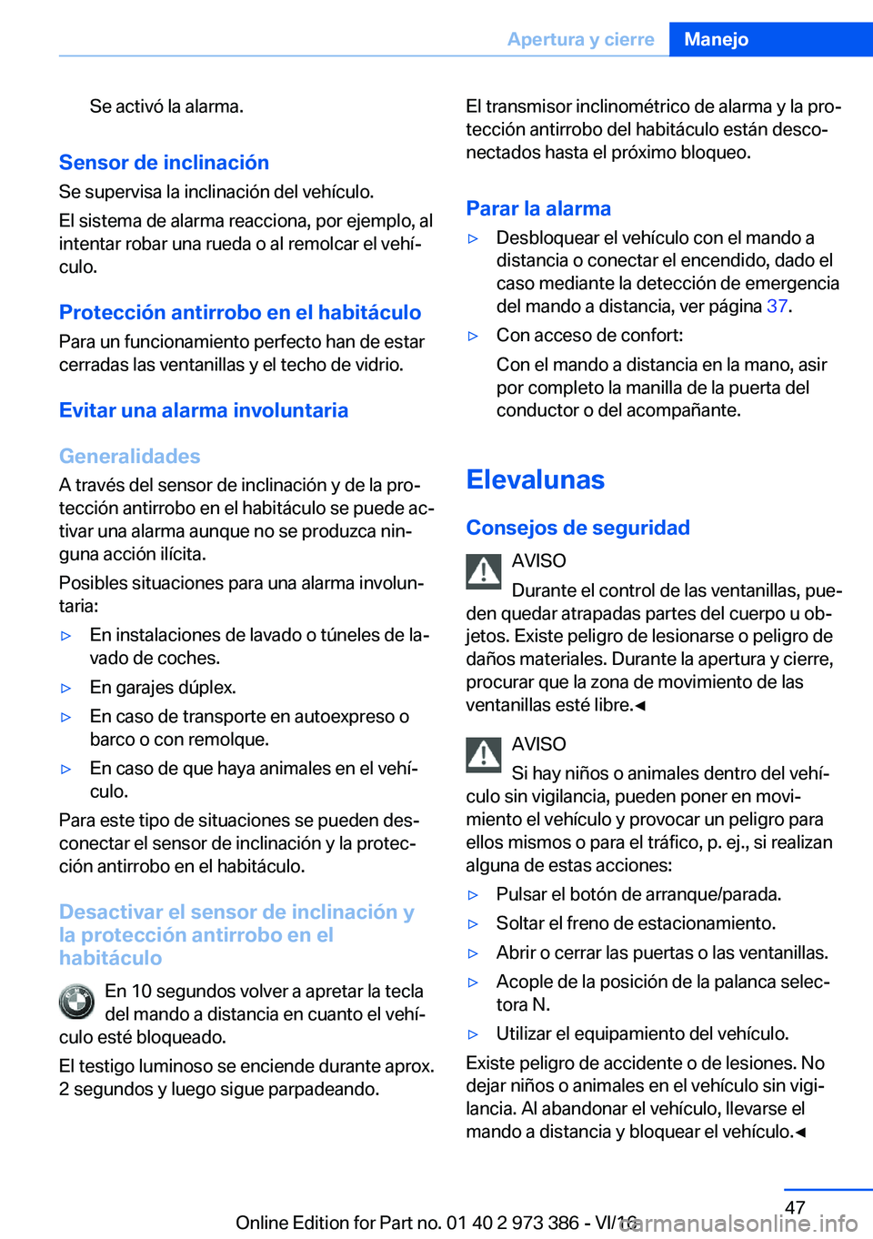 BMW 4 SERIES COUPE 2017  Manuales de Empleo (in Spanish) �S�e� �a�c�t�i�v�