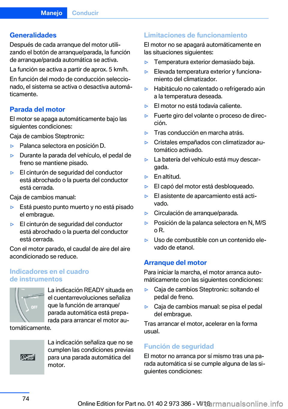 BMW 4 SERIES COUPE 2017  Manuales de Empleo (in Spanish) �G�e�n�e�r�a�l�i�d�a�d�e�s
�D�e�s�p�u�