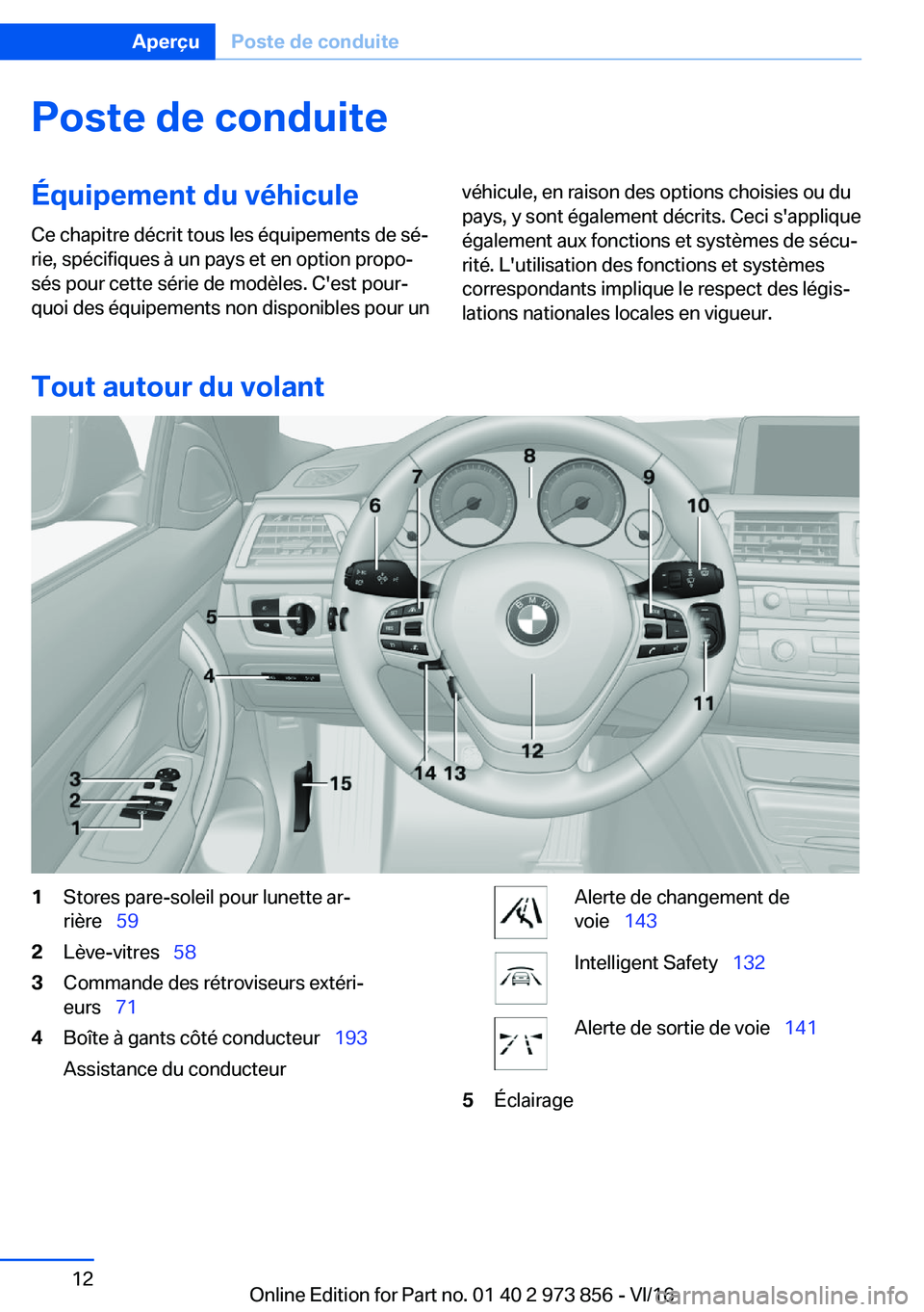 BMW 4 SERIES COUPE 2017  Notices Demploi (in French) �P�o�s�t�e��d�e��c�o�n�d�u�i�t�e�