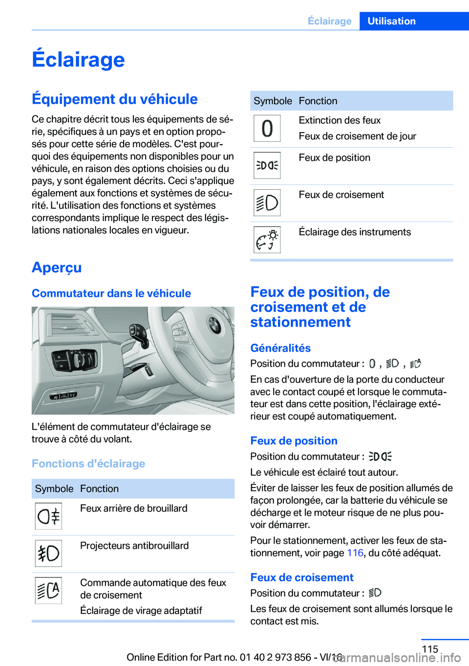 BMW 4 SERIES COUPE 2017  Notices Demploi (in French) �