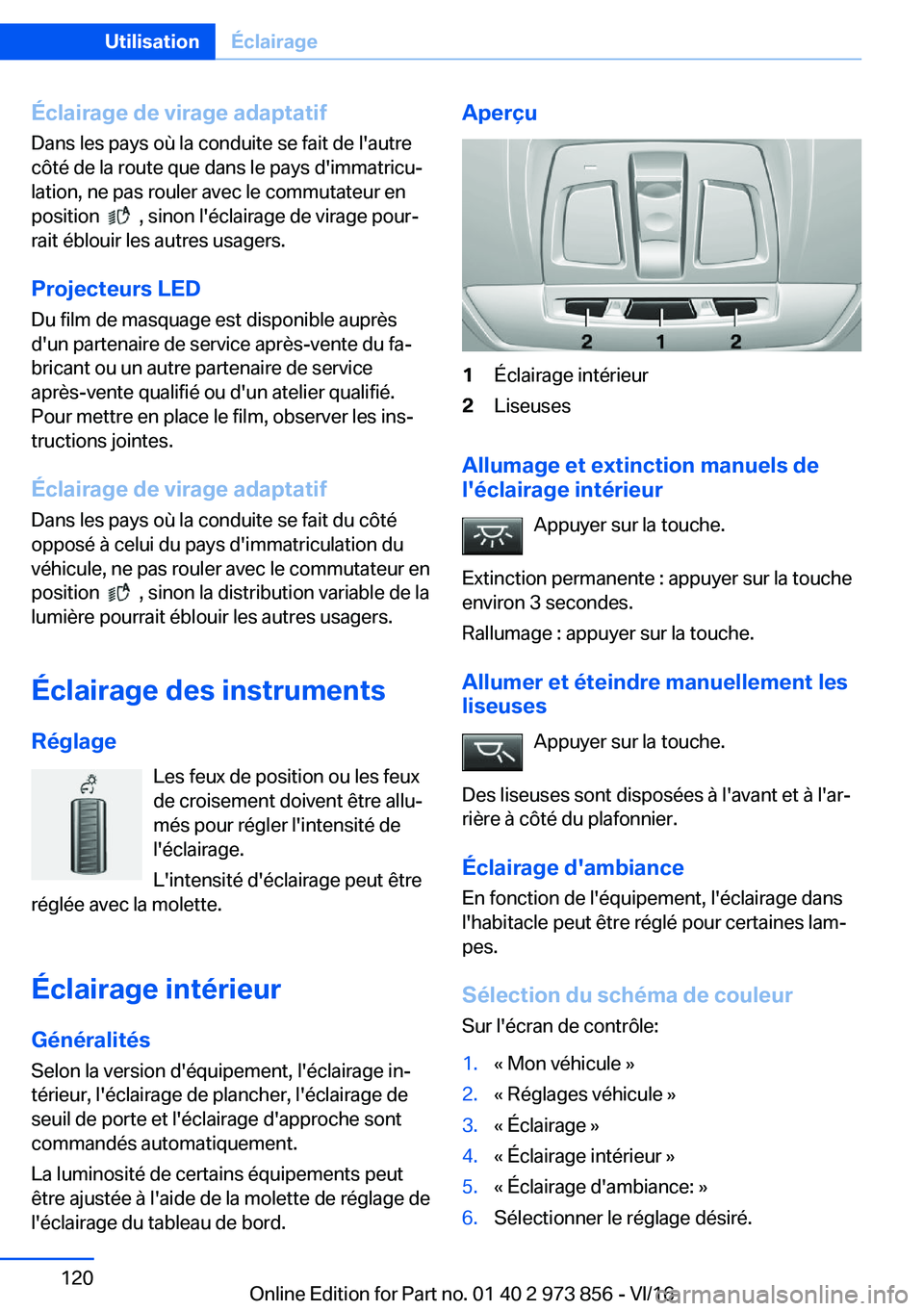 BMW 4 SERIES COUPE 2017  Notices Demploi (in French) �