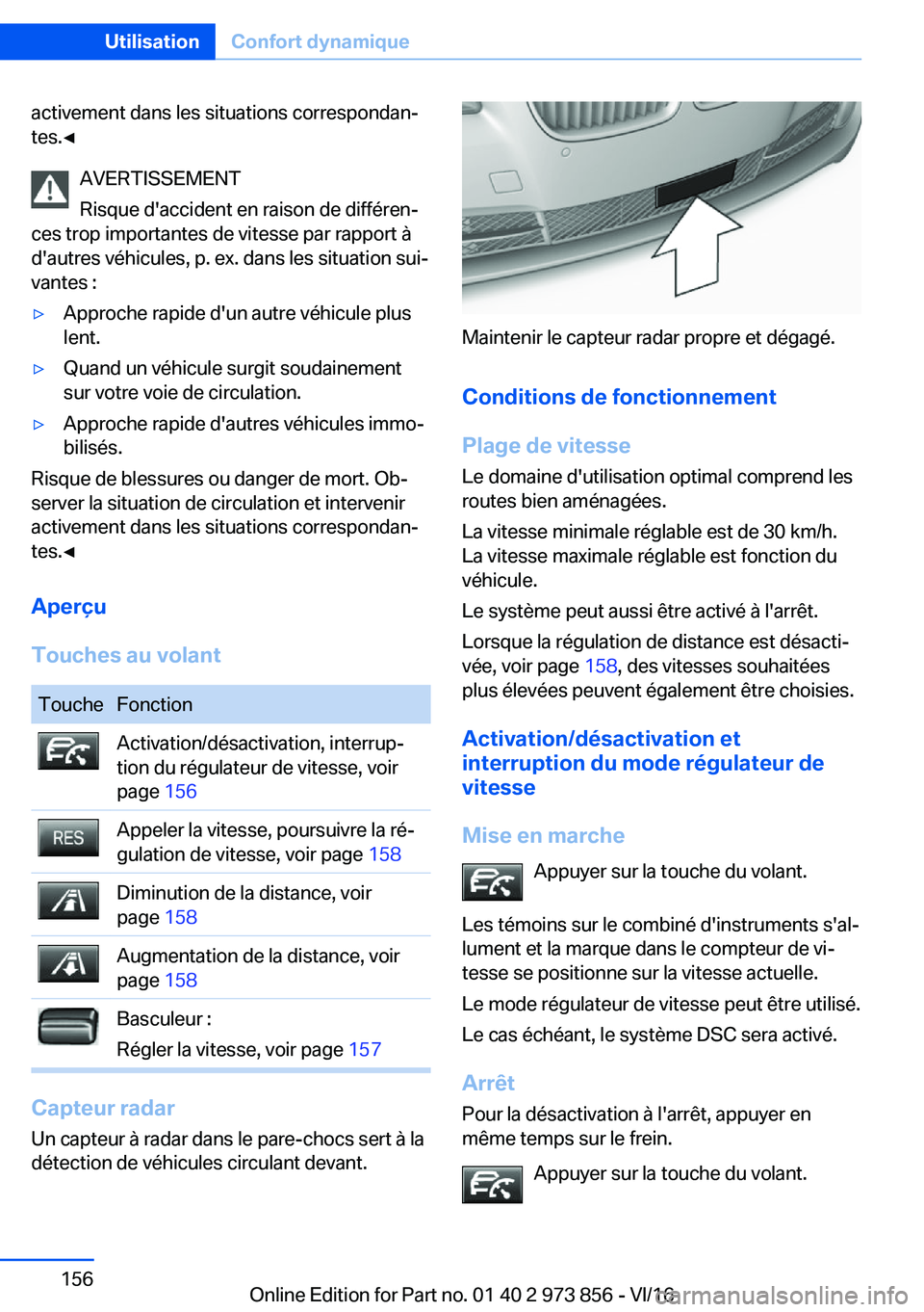 BMW 4 SERIES COUPE 2017  Notices Demploi (in French) �a�c�t�i�v�e�m�e�n�t� �d�a�n�s� �l�e�s� �s�i�t�u�a�t�i�o�n�s� �c�o�r�r�e�s�p�o�n�d�a�nj�t�e�s�.'