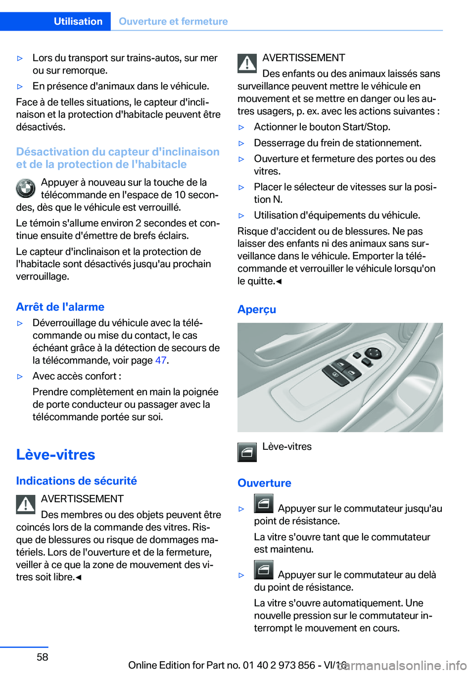 BMW 4 SERIES COUPE 2017  Notices Demploi (in French) 'y�L�o�r�s� �d�u� �t�r�a�n�s�p�o�r�t� �s�u�r� �t�r�a�i�n�s�-�a�u�t�o�s�,� �s�u�r� �m�e�r
�o�u� �s�u�r� �r�e�m�o�r�q�u�e�.'y�E�n� �p�r�é�s�e�n�c�e� �d�'�a�n�i�m�a�u�x� �d�a�n�s� �l�e� �v�