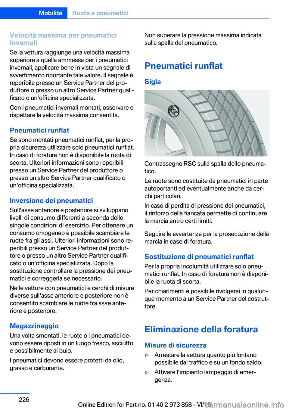 BMW 4 SERIES COUPE 2017  Libretti Di Uso E manutenzione (in Italian) �V�e�l�o�c�i�t�