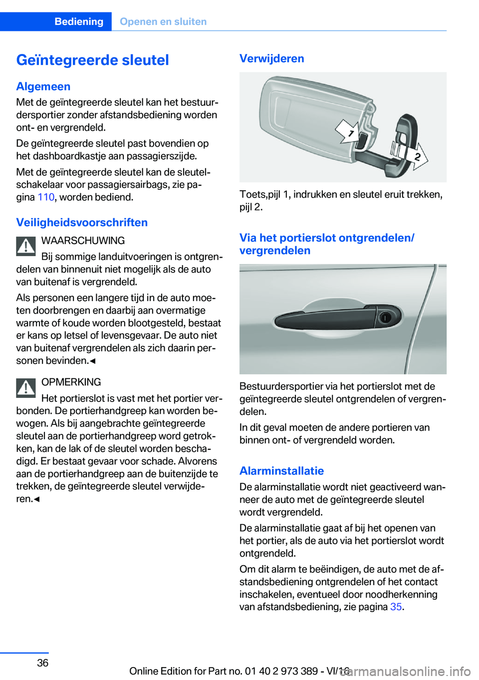 BMW 4 SERIES COUPE 2017  Instructieboekjes (in Dutch) �G�e�