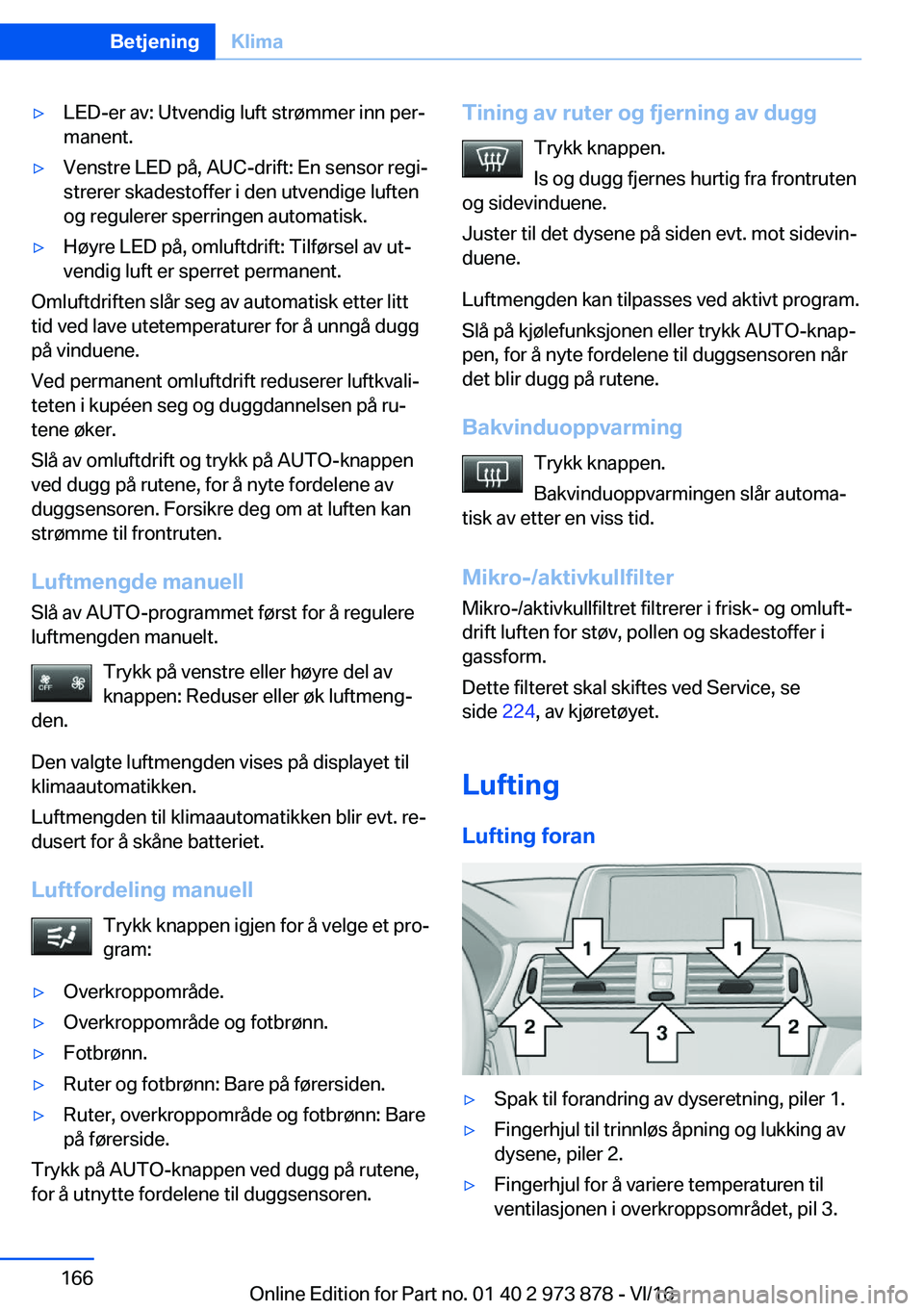 BMW 4 SERIES COUPE 2017  InstruksjonsbØker (in Norwegian) y�L�E�D�-�e�r� �a�v�:� �U�t�v�e�n�d�i�g� �l�u�f�t� �s�t�r�