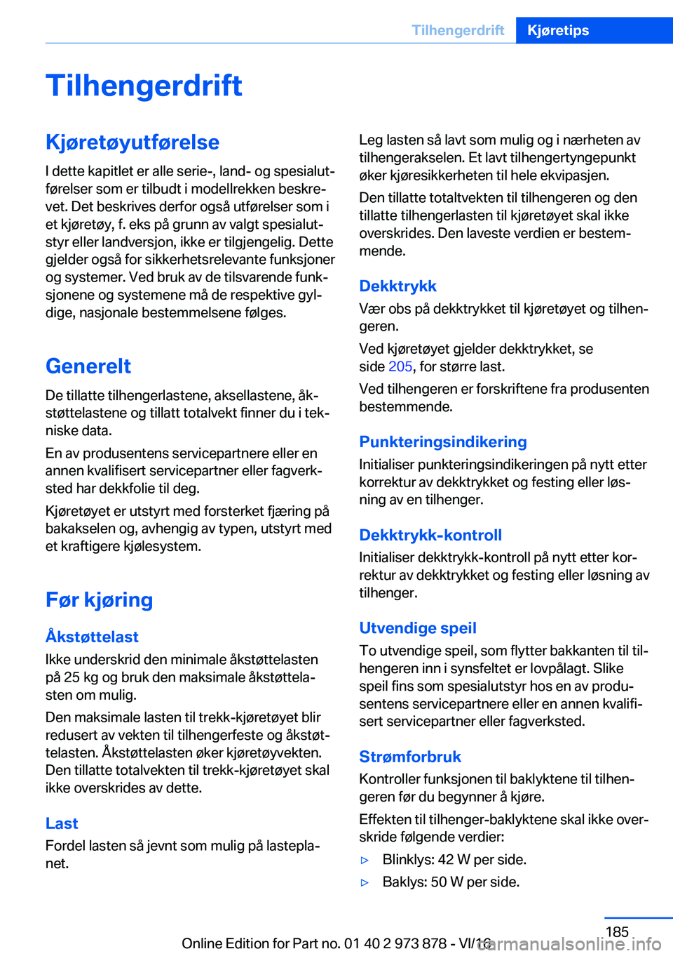 BMW 4 SERIES COUPE 2017  InstruksjonsbØker (in Norwegian) �T�i�l�h�e�n�g�e�r�d�r�i�f�t�K�j�