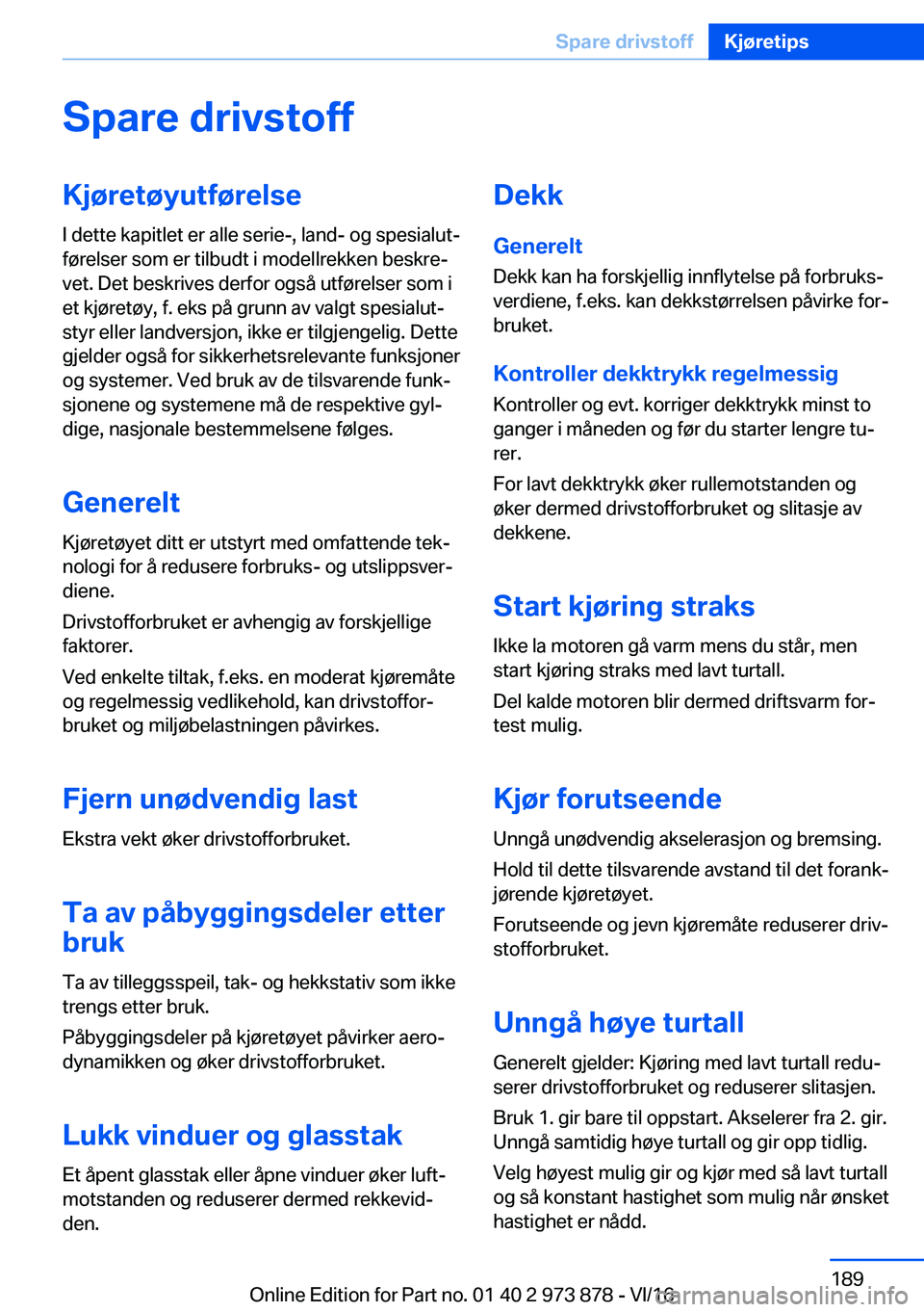 BMW 4 SERIES COUPE 2017  InstruksjonsbØker (in Norwegian) �S�p�a�r�e��d�r�i�v�s�t�o�f�f�K�j�