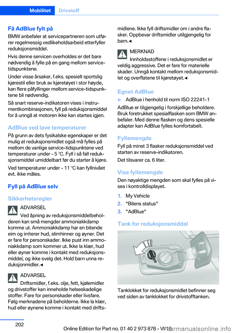 BMW 4 SERIES COUPE 2017  InstruksjonsbØker (in Norwegian) �F�å��A�d�B�l�u�e��f�y�l�t��p�å�B�M�W� �a�n�b�e�f�a�l�e�r� �a�t� �s�e�r�v�i�c�e�p�a�r�t�n�e�r�e�n� �s�o�m� �u�t�f�
