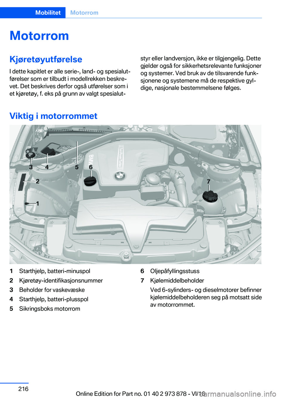 BMW 4 SERIES COUPE 2017  InstruksjonsbØker (in Norwegian) �M�o�t�o�r�r�o�m�K�j�