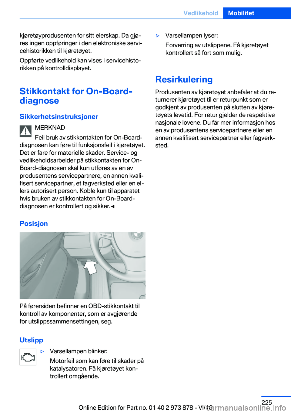 BMW 4 SERIES COUPE 2017  InstruksjonsbØker (in Norwegian) �k�j�