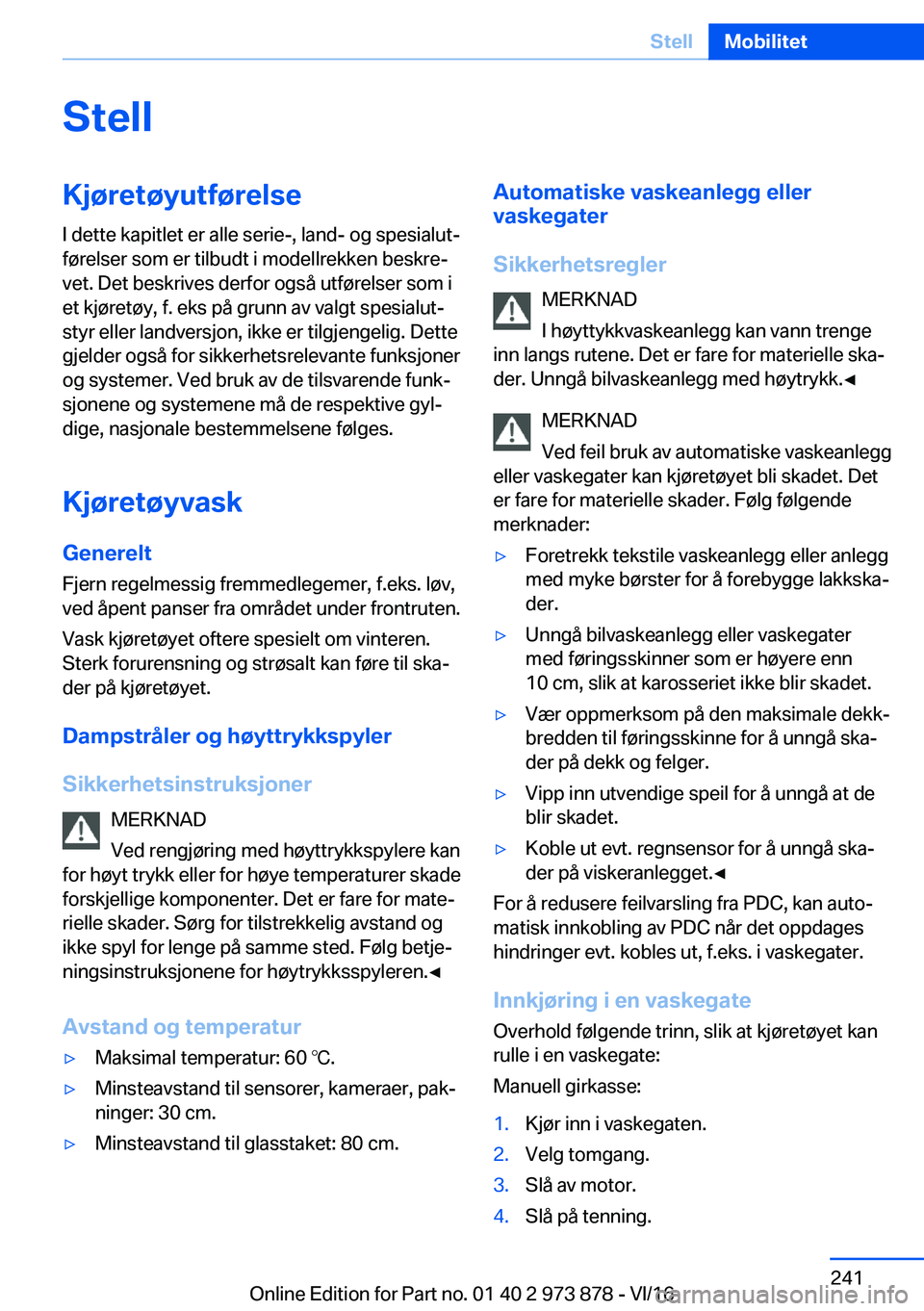 BMW 4 SERIES COUPE 2017  InstruksjonsbØker (in Norwegian) �S�t�e�l�l�K�j�