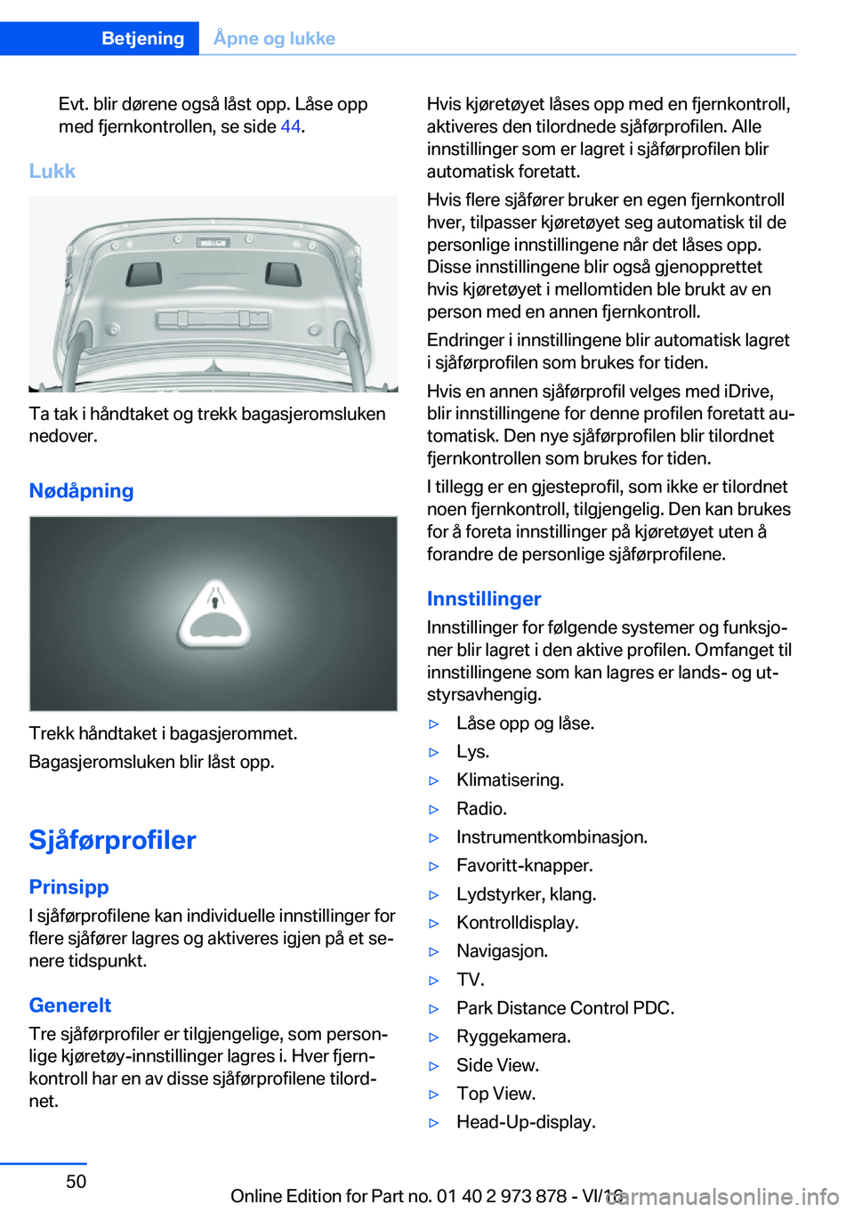 BMW 4 SERIES COUPE 2017  InstruksjonsbØker (in Norwegian) �E�v�t�.� �b�l�i�r� �d�