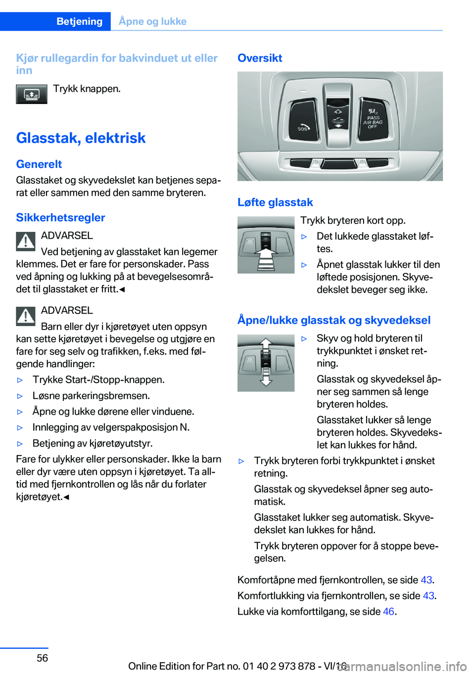 BMW 4 SERIES COUPE 2017  InstruksjonsbØker (in Norwegian) �K�j�