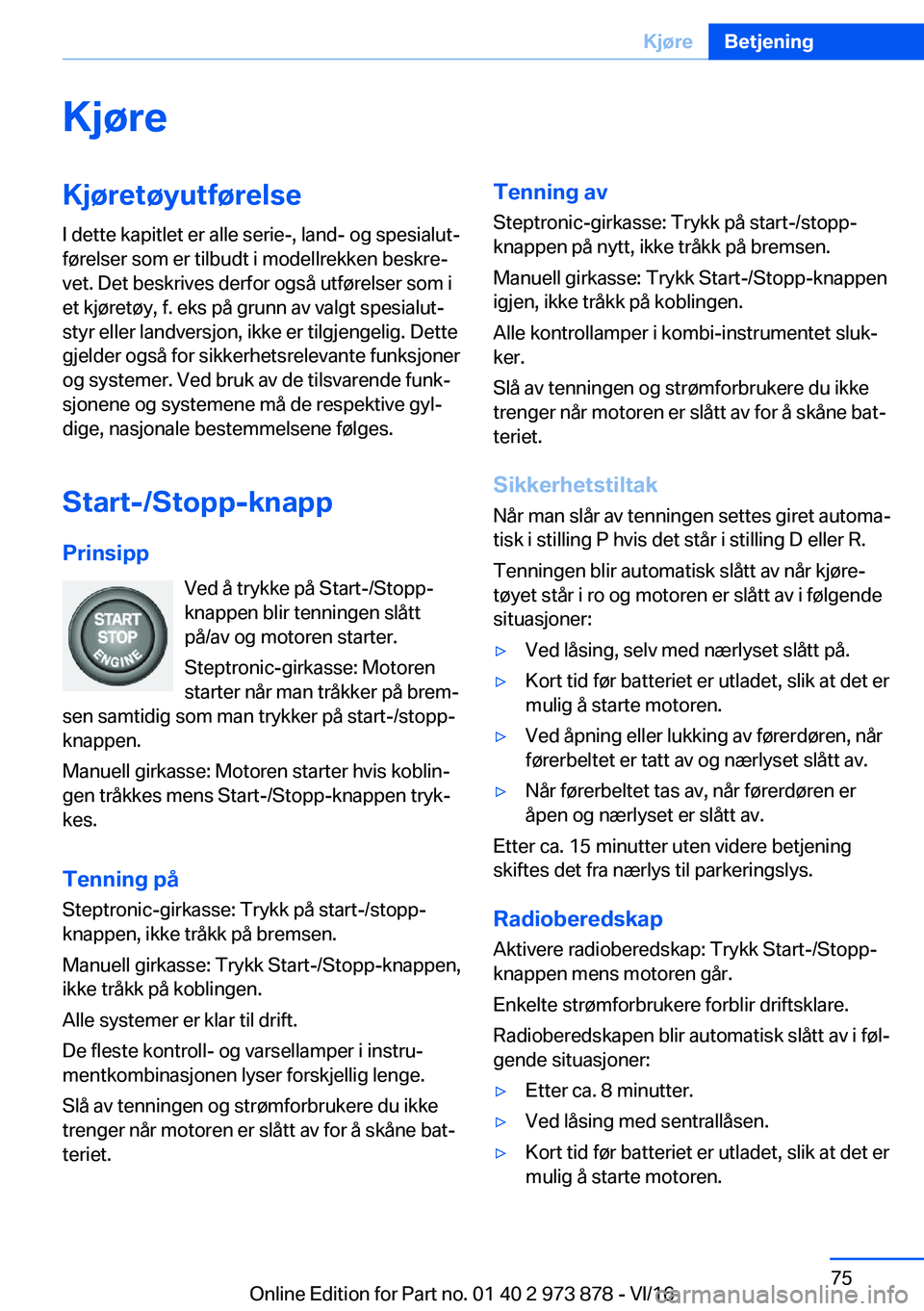 BMW 4 SERIES COUPE 2017  InstruksjonsbØker (in Norwegian) �K�j�