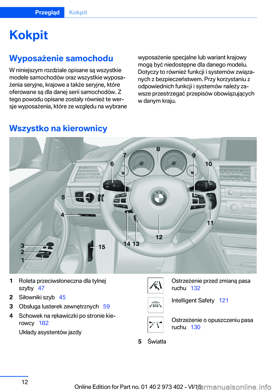 BMW 4 SERIES COUPE 2017  Instrukcja obsługi (in Polish) �K�o�k�p�i�t�W�y�p�o�s�a9�e�n�i�e��s�a�m�o�c�h�o�d�u�W� �n�i�n�i�e�j�s�z�y�m� �r�o�z�d�z�i�a�l�e� �o�p�i�s�a�n�e� �s�