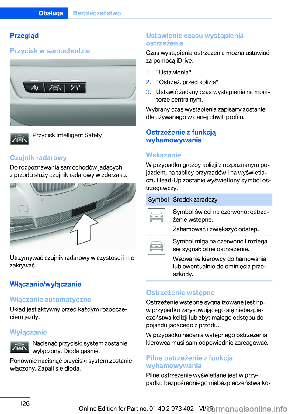 BMW 4 SERIES COUPE 2017  Instrukcja obsługi (in Polish) �P�r�z�e�g�l�