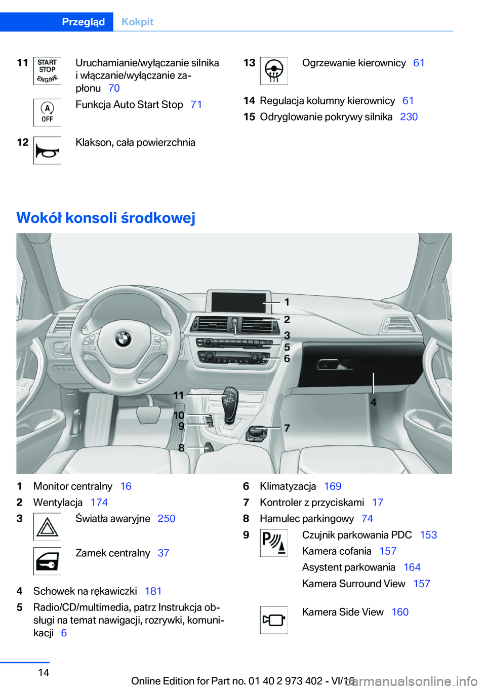 BMW 4 SERIES COUPE 2017  Instrukcja obsługi (in Polish) �1�1�U�r�u�c�h�a�m�i�a�n�i�e�/�w�y�ł�