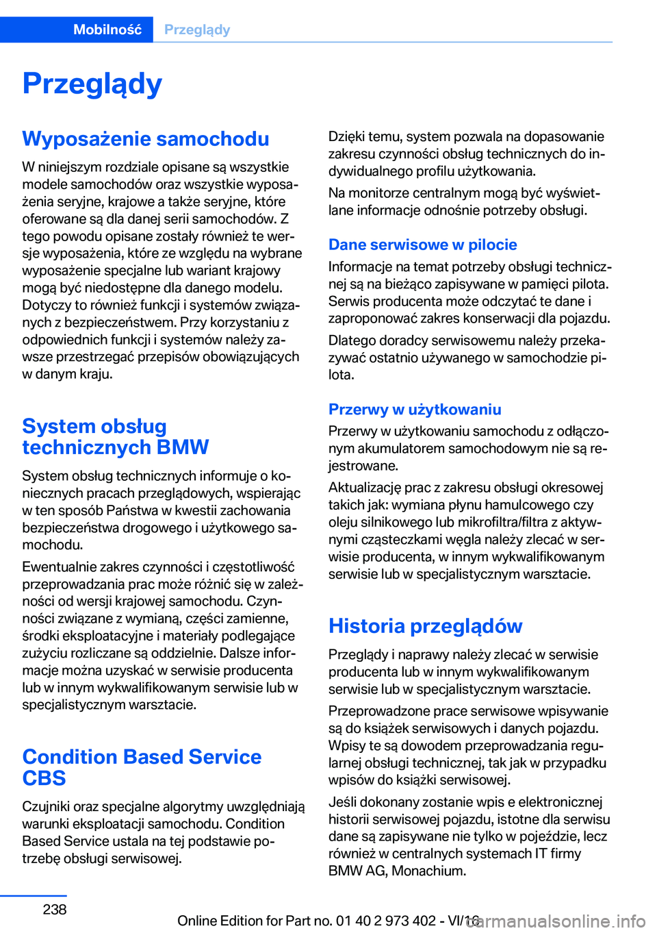 BMW 4 SERIES COUPE 2017  Instrukcja obsługi (in Polish) �P�r�z�e�g�l�