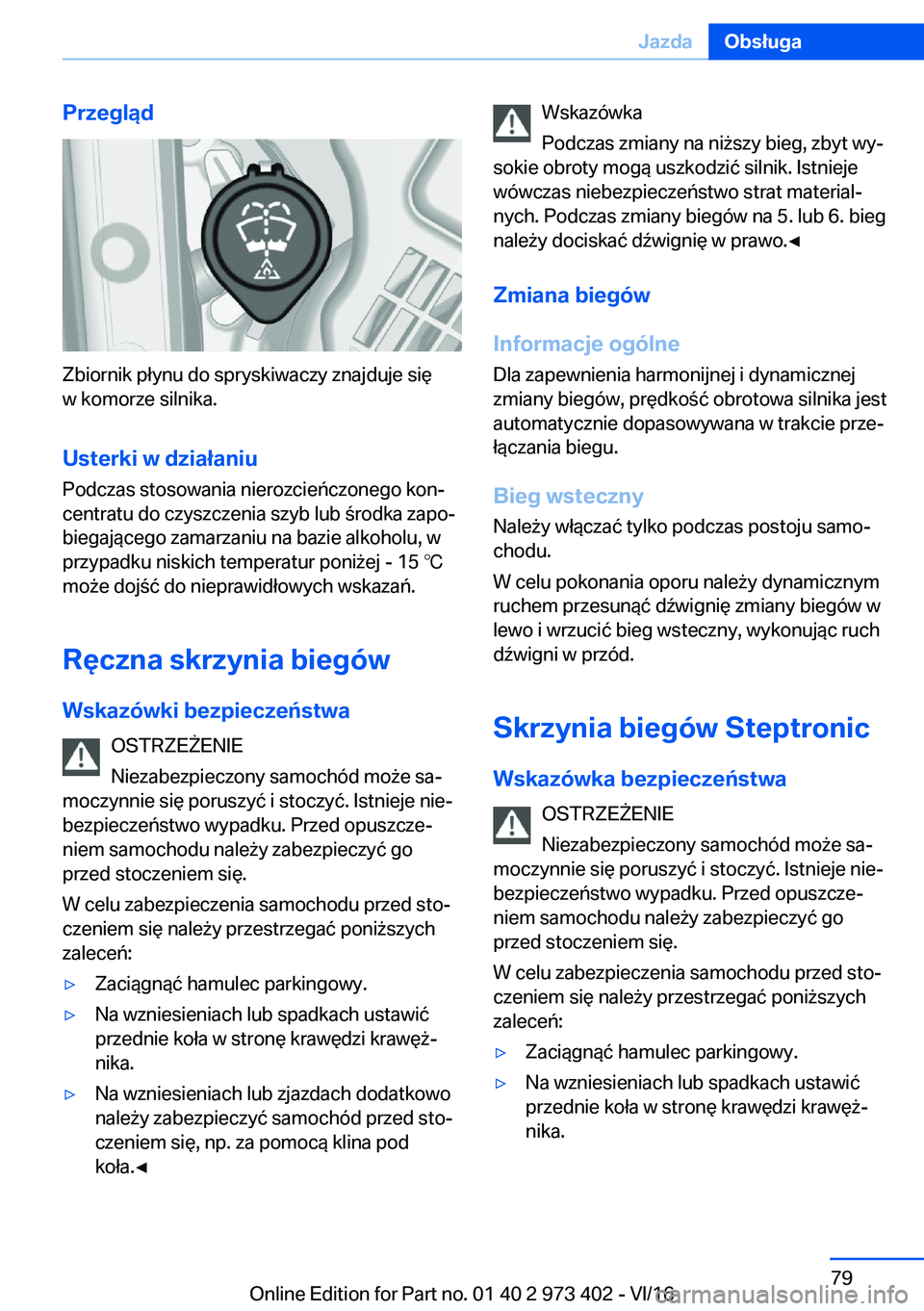 BMW 4 SERIES COUPE 2017  Instrukcja obsługi (in Polish) �P�r�z�e�g�l�