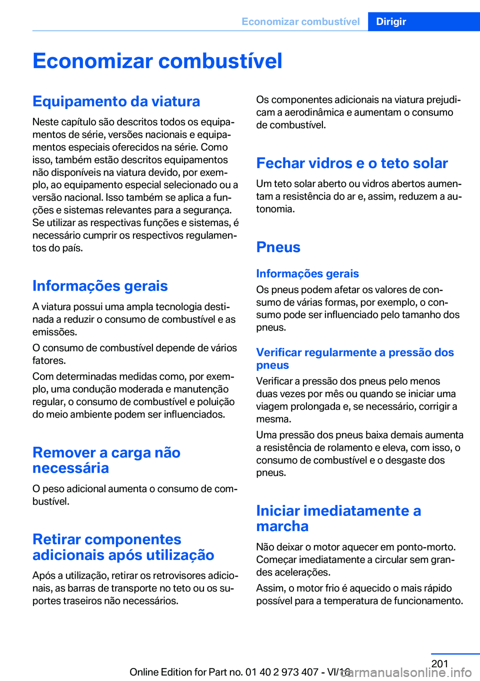 BMW 4 SERIES COUPE 2017  Manual do condutor (in Portuguese) �E�c�o�n�o�m�i�z�a�r��c�o�m�b�u�s�t�