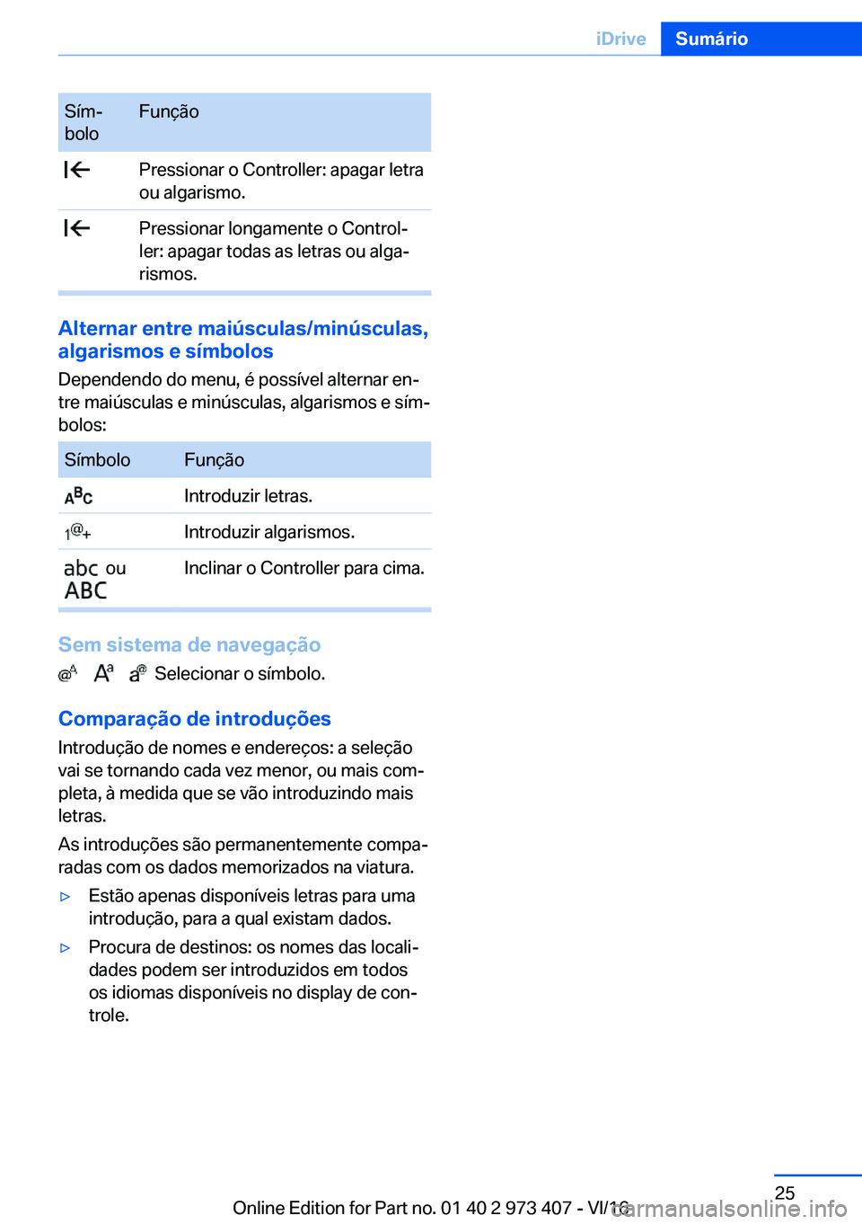 BMW 4 SERIES COUPE 2017  Manual do condutor (in Portuguese) �S�