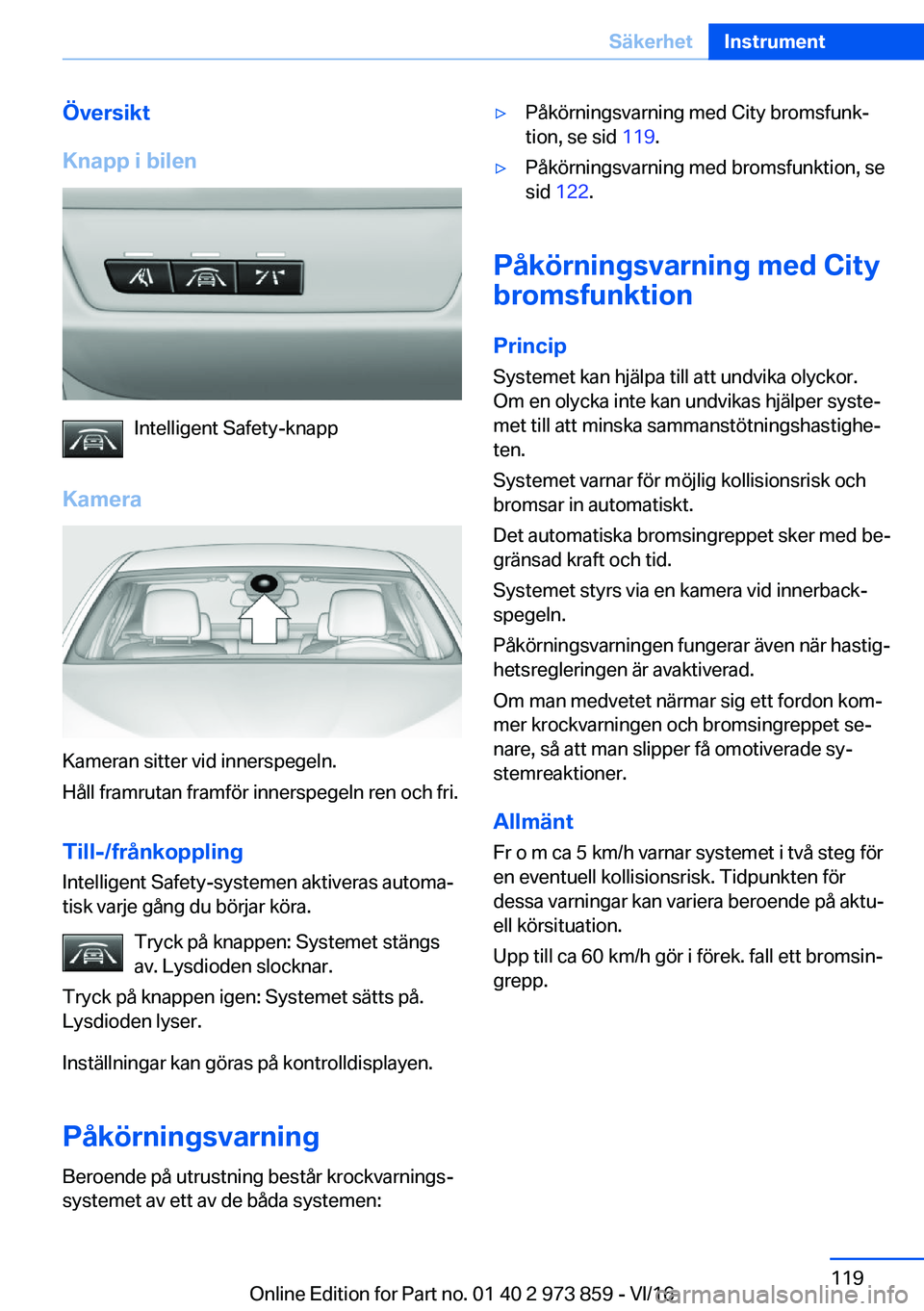 BMW 4 SERIES COUPE 2017  InstruktionsbÖcker (in Swedish) �