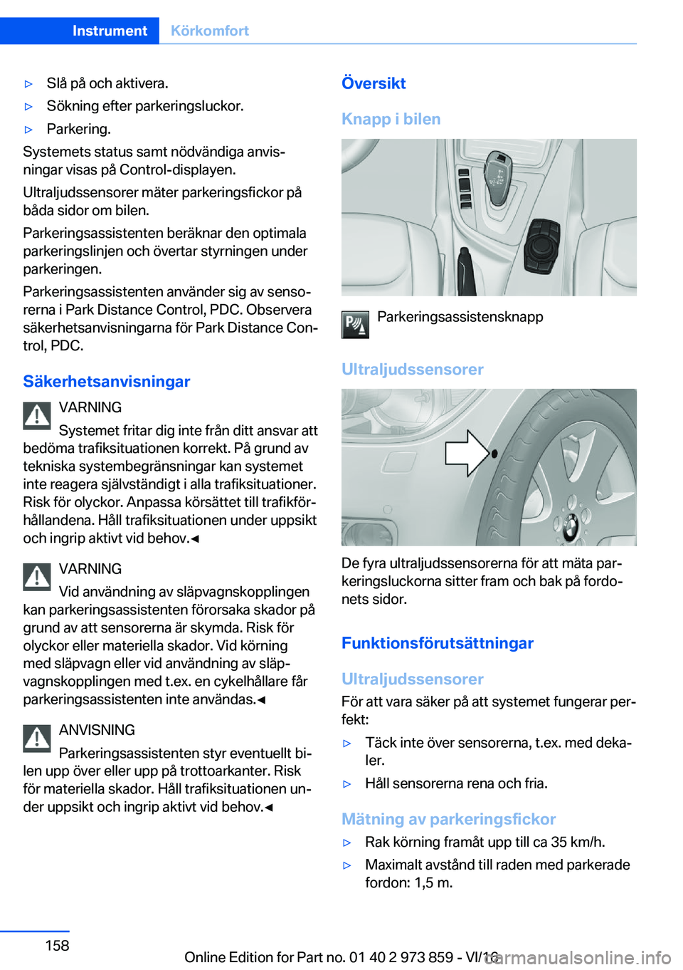 BMW 4 SERIES COUPE 2017  InstruktionsbÖcker (in Swedish) 'y�S�l�å� �p�å� �o�c�h� �a�k�t�i�v�e�r�a�.'y�S�
